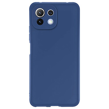 Avizar Coque Xiaomi Mi 11 Lite et 11 Lite 5G NE Antichoc Finition Mat Bleu