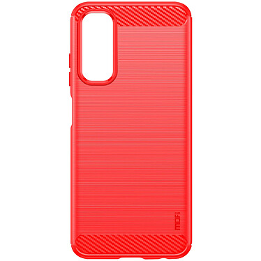 Avizar Coque pour Samsung Galaxy A05s Effet Carbone Silicone Flexible Antichoc  Rouge