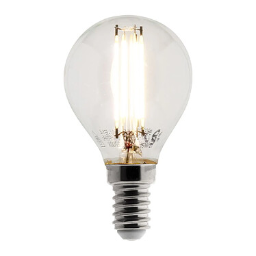 Elexity - Ampoule Déco filament LED Sphérique 4W E14 470lm 2700K (blanc chaud)