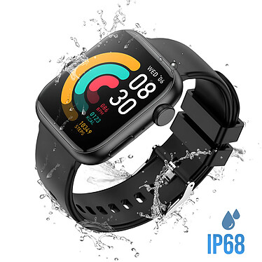 Forever Montre Connectée avec Appels Bluetooth Contrôle Caméra IGO Watch 3 Noir pas cher