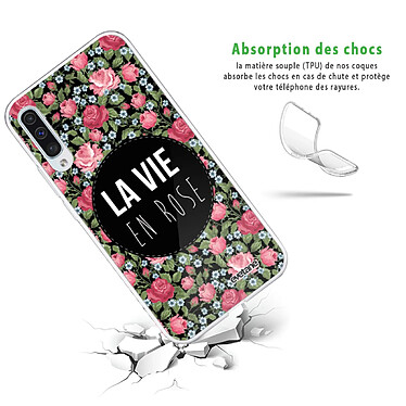 Avis Evetane Coque Samsung Galaxy A50 360 intégrale transparente Motif La Vie en Rose Tendance