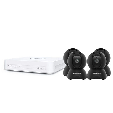 Foscam - Kit vidéosurveillance IP 4 caméras KIT-4-FN8108H-X5-B