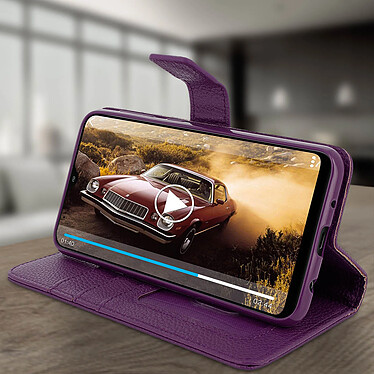 Acheter Avizar Housse Samsung Galaxy A10 Etui Folio Rangement Carte Support Vidéo violet