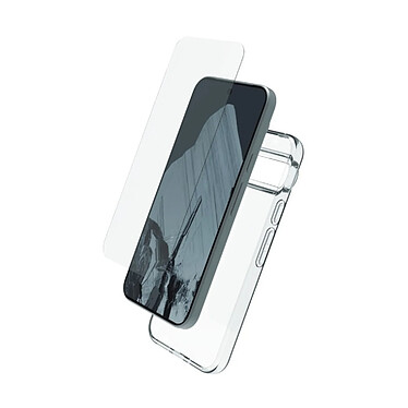 Myway Pack Protection pour Google Pixel 9 Pro XL Coque Souple et Verre Trempé 9H Transparent