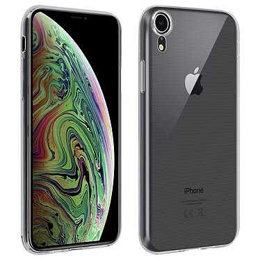 Avizar Coque Arrière + Film Verre Trempé écran Apple iPhone XR - Contour noir