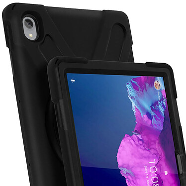 Avizar Coque Lenovo Tab P11 et P11 Plus Hybride Antichoc Poignée Rotative Béquille Noir pas cher