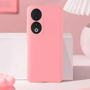 Avis Avizar Coque pour Honor 90 Silicone Semi-rigide Doux au Toucher  Rose