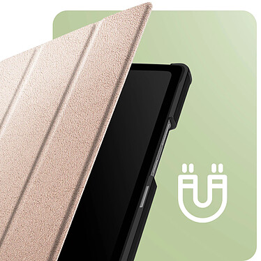 Avizar Housse pour Lenovo Tab M8 Gen 4 Clapet magnétique Support video / clavier Mise en Veille  Rose Gold pas cher