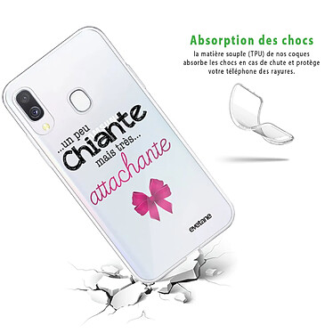 Avis Evetane Coque Samsung Galaxy A20e 360 intégrale transparente Motif Un peu chiante tres attachante Tendance