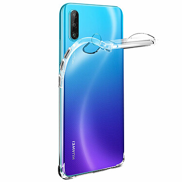 Avizar Coque Huawei P30 Lite / P30 Lite XL Silicone Flexible Coins Bumper Transparent pas cher