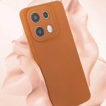 Avizar Coque pour Xiaomi Redmi Note 13 4G Silicone Protection Caméra Marron pas cher