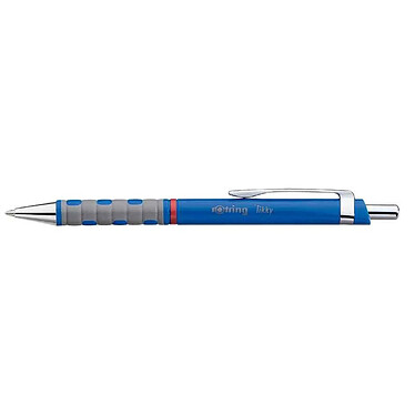 ROTRING Stylo bille rétractable Tikky Grip Pointe Moyenne Bleu