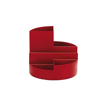 MAUL Organisateur de bureau rundbox 6 compartiments Rouge