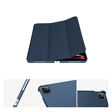 Acheter Evetane Étui Smart Cover iPad Pro 129 pouces (2018/2020/2021) Bleu à Rabat avec Support