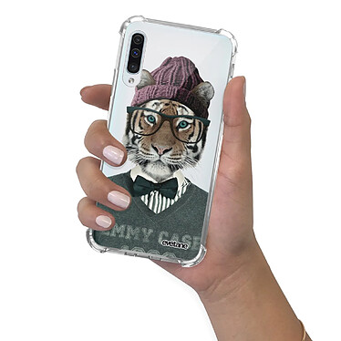 Evetane Coque Samsung Galaxy A50 anti-choc souple angles renforcés transparente Motif Tigre Fashion pas cher