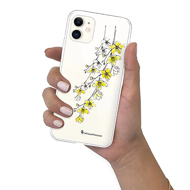 LaCoqueFrançaise Coque iPhone 11 silicone transparente Motif Fleurs Cerisiers ultra resistant pas cher