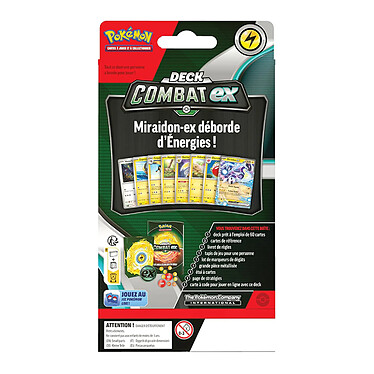 Avis Pokemon JCC Deck de combat de 60 cartes Aléatoire entre Miraidon EX / Victini EX Multicolore