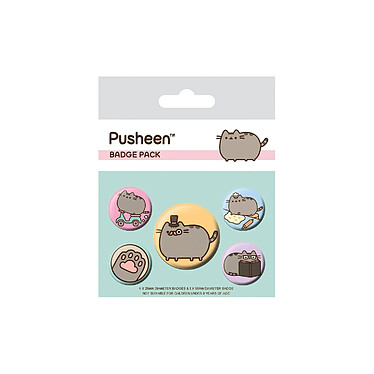 Pusheen - Pack 5 badges Fancy