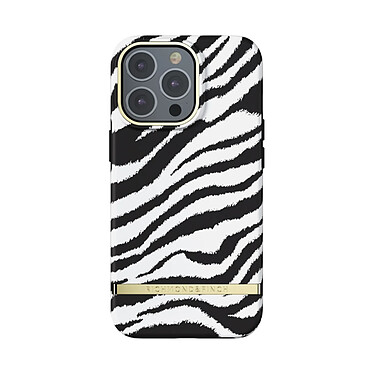 Richmond & Finch Coque pour iPhone 13 Pro Imprimée Zèbre Revêtement Antibactérien Blanc / Noir