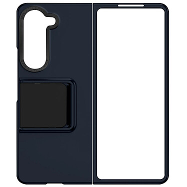 Avizar Coque pour Samsung Galaxy Z Fold 5 Rigide avec Béquille Support  Bleu nuit