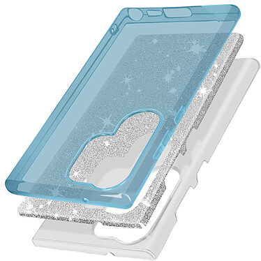 Avis Avizar Coque Paillette pour Samsung Galaxy S23 Ultra Hybride Semi-rigide  bleu