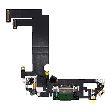 Clappio Connecteur de Charge pour iPhone 12 Mini de Remplacement Connecteur Lightning Microphone intégré Vert