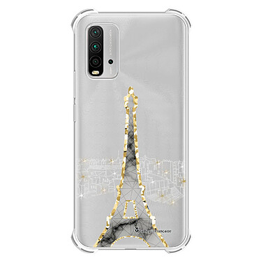 LaCoqueFrançaise Coque Xiaomi Redmi 9T Silicone antichocs Solides coins renforcés  transparente Motif Illumination de paris