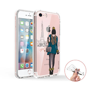 LaCoqueFrançaise Coque iPhone 7/8/ iPhone SE 2020 360 intégrale transparente Motif Working girl Tendance