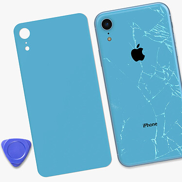 Acheter Clappio Vitre arrière de remplacement pour Apple iPhone XR Bleu Clair