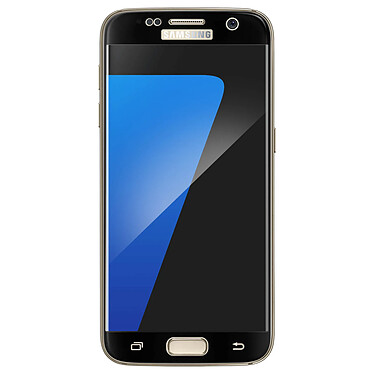 Avizar Film de protection incurvé en verre trempé pour Galaxy S7 - Noir pas cher