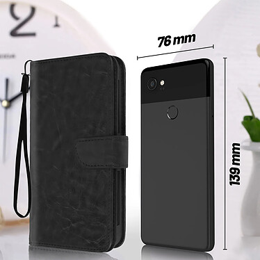 Avis Avizar Etui pour Smartphone 5,0 à 5,3 pouces Clapet Portefeuille Multi Rangements Caméra Slide  noir