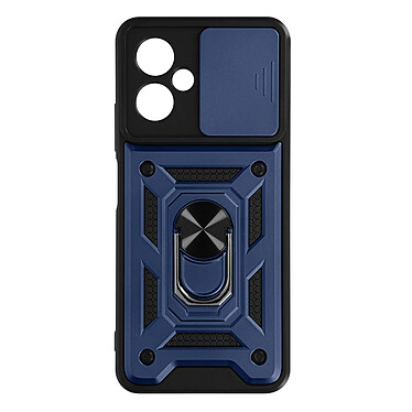 Avizar Coque pour Xiaomi Redmi Note 12 5G avec Cache caméra et Bague Support Vidéo  Bleu