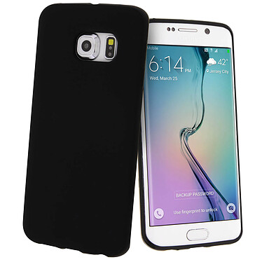 Avizar Coque Protection Silicone Gel Souple - Samsung Galaxy S6 Edge - Noir