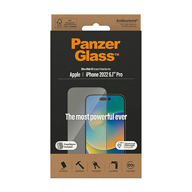 PanzerGlass ClearGlass Ultra-Wide Fit pour iPhone 14 Pro pas cher