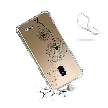 Acheter Evetane Coque Samsung Galaxy A8 2018 anti-choc souple angles renforcés transparente Motif Pissenlit