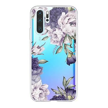 LaCoqueFrançaise Coque Huawei P30 Pro/ P30 Pro New Edition silicone transparente Motif Pivoines Violettes ultra resistant