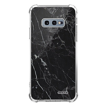 Evetane Coque Samsung Galaxy S10e anti-choc souple angles renforcés transparente Motif Marbre noir