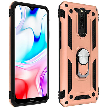 Avizar Coque Redmi 8 / 8A Antichoc Bi-matière avec Bague Support Vidéo