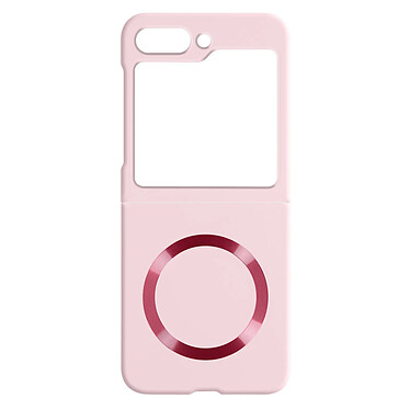 Avizar Coque MagSafe pour Samsung Galaxy Z Flip 5 Rigide Design Fin  Rose