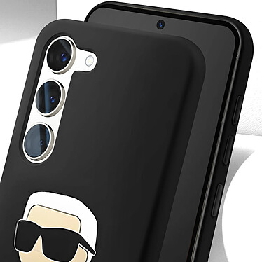 Acheter Karl Lagerfeld Coque pour Samsung Galaxy S23 Plus Bi-matière Bords Surélevés Noir