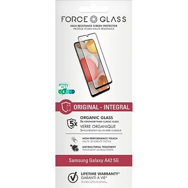 Avis Force Glass Pack de 5 Protège écrans pour Samsung Galaxy A42 5G en Verre 2.5D Original Transparent