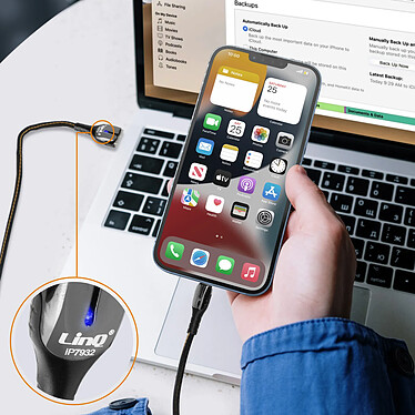 Acheter LinQ Câble iPhone Lightning 1.2m 20W charge rapide Témoin de charge lumineux