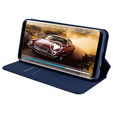 Acheter Avizar Etui Galaxy S9 Housse folio Porte-carte Fonction Support Bleu nuit