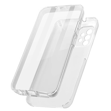 Avizar Coque Samsung Galaxy A32 Arrière Rigide et Avant Souple transparente