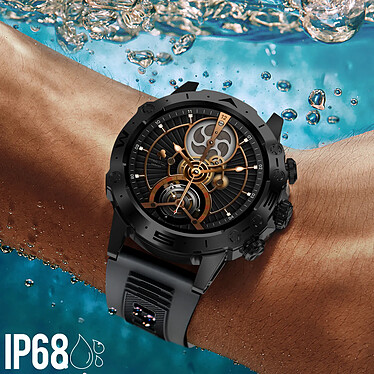 Avis Hoko Montre connectée Bluetooth Sport Boitier Antichoc Etanche IP68 Y20 Noir