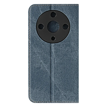 Avizar Etui Denim Portefeuille pour Honor Magic 6 Lite 5G Support vidéo Bleu