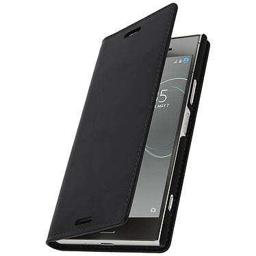 Avizar Etui Xperia XZ1 Housse folio cuir protection intégrale - noir