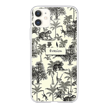 LaCoqueFrançaise Coque iPhone 11 360 intégrale transparente Motif Botanic Evasion Tendance