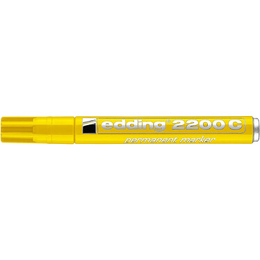 Avis EDDING Marqueur Permanent 2200 C Corps Alu Jaune Pointe Biseautée 1-5 mm x 5