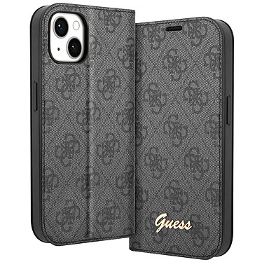 Guess Étui Luxe pour iPhone 14 Plus Porte-cartes Design Élégant Motif 4G Noir